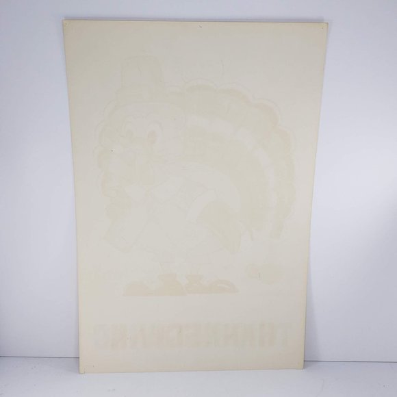 Vintage 1968 Classroom Poster Atrelle Dill Roberta Ross Thanksgiving Turkey - Picture 3 of 5